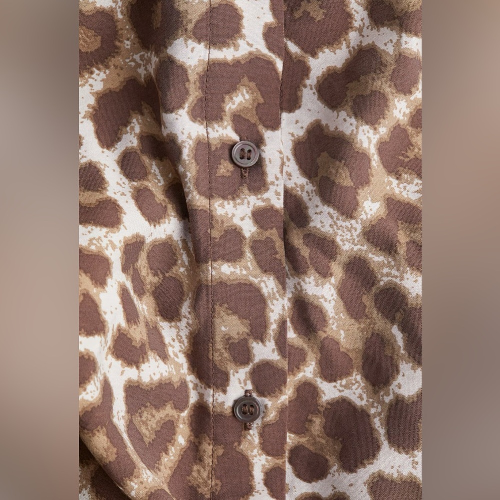 H&M Brown Animal Print Maxi Dress - Picture 9 of 16
